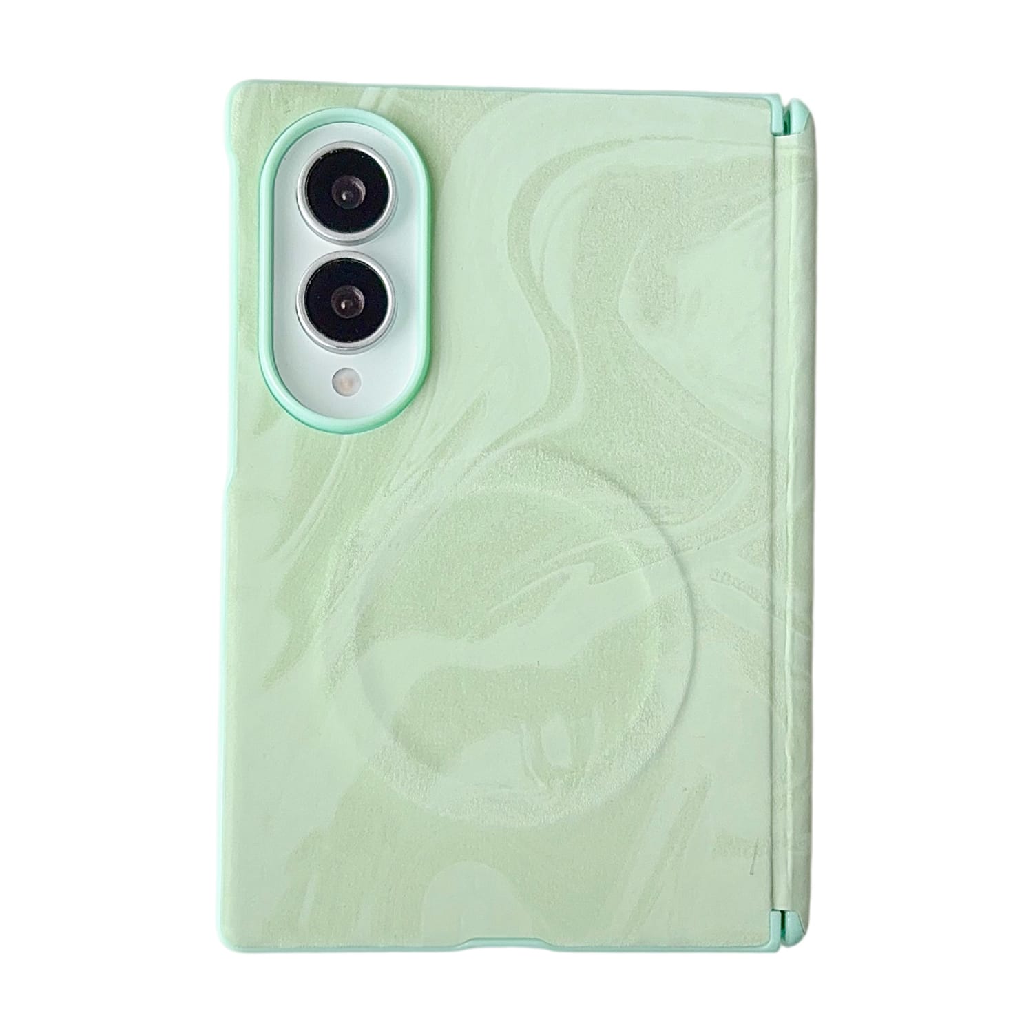 Dteck - Hinge Case for Samsung Galaxy Z Fold8,PU Leather Slim Back Cover,No Front Frame Heat Dissipation Magnetic Case - Green price history on PriceWatchPro