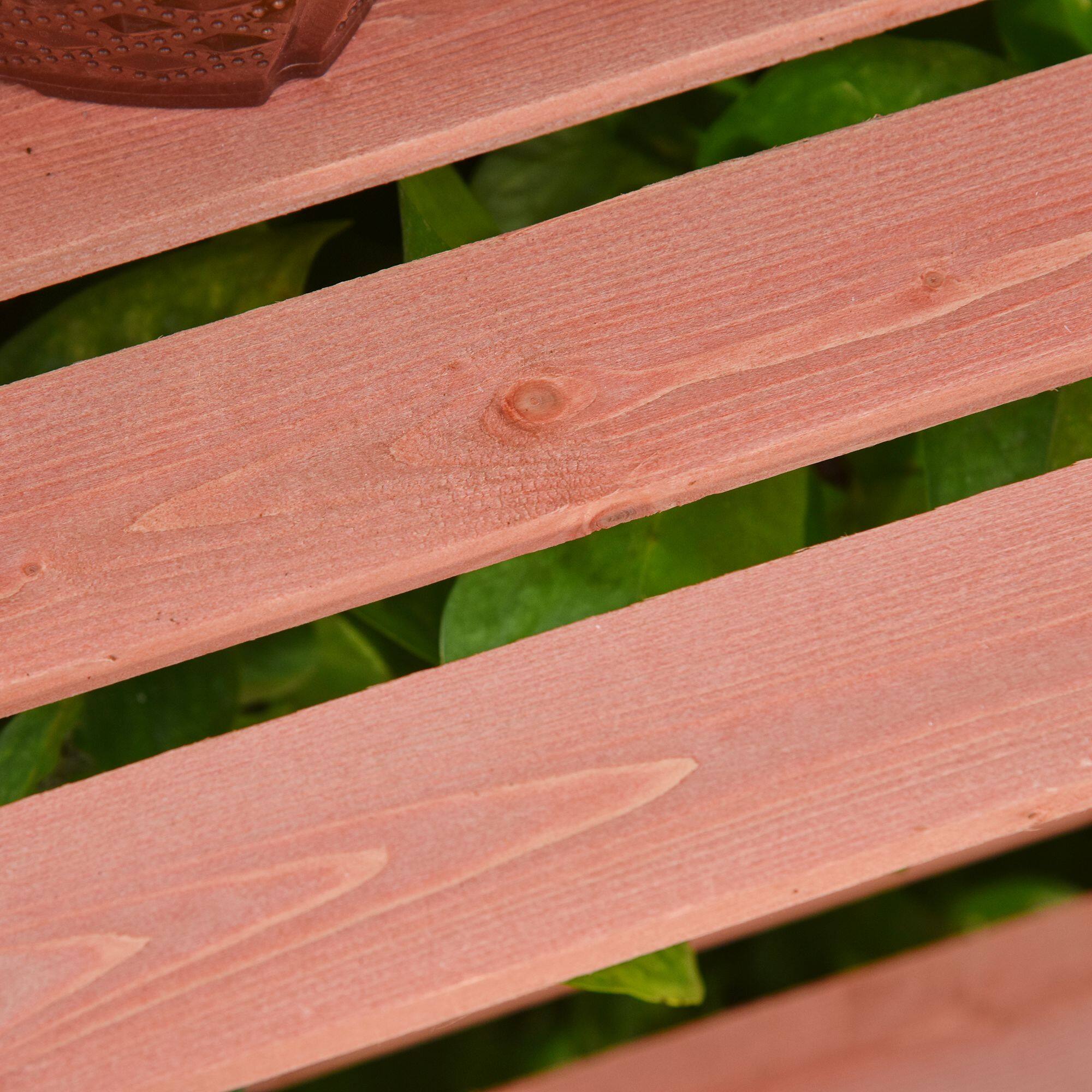 Alt View 7. Outsunny - 32" x 19" x 54" Garden Wood Cold Frame Greenhouse Flower Planter with Adjustable Shelves, Double Doors.