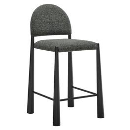 Modway - Hayley Upholstered Fabric Counter Stool - Black