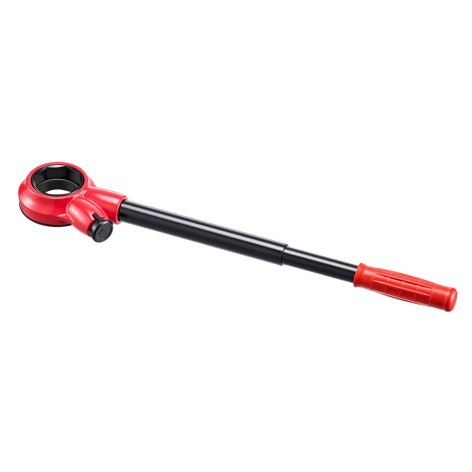 Alt View 5. VEVOR - Ratchet Pipe Threader Kit with 4 Dies, 1/2" NPT, 3/4" NPT, 1" NPT, 1-1/4" NPT Manual Ratcheting Pipe Threading Tool - Red.