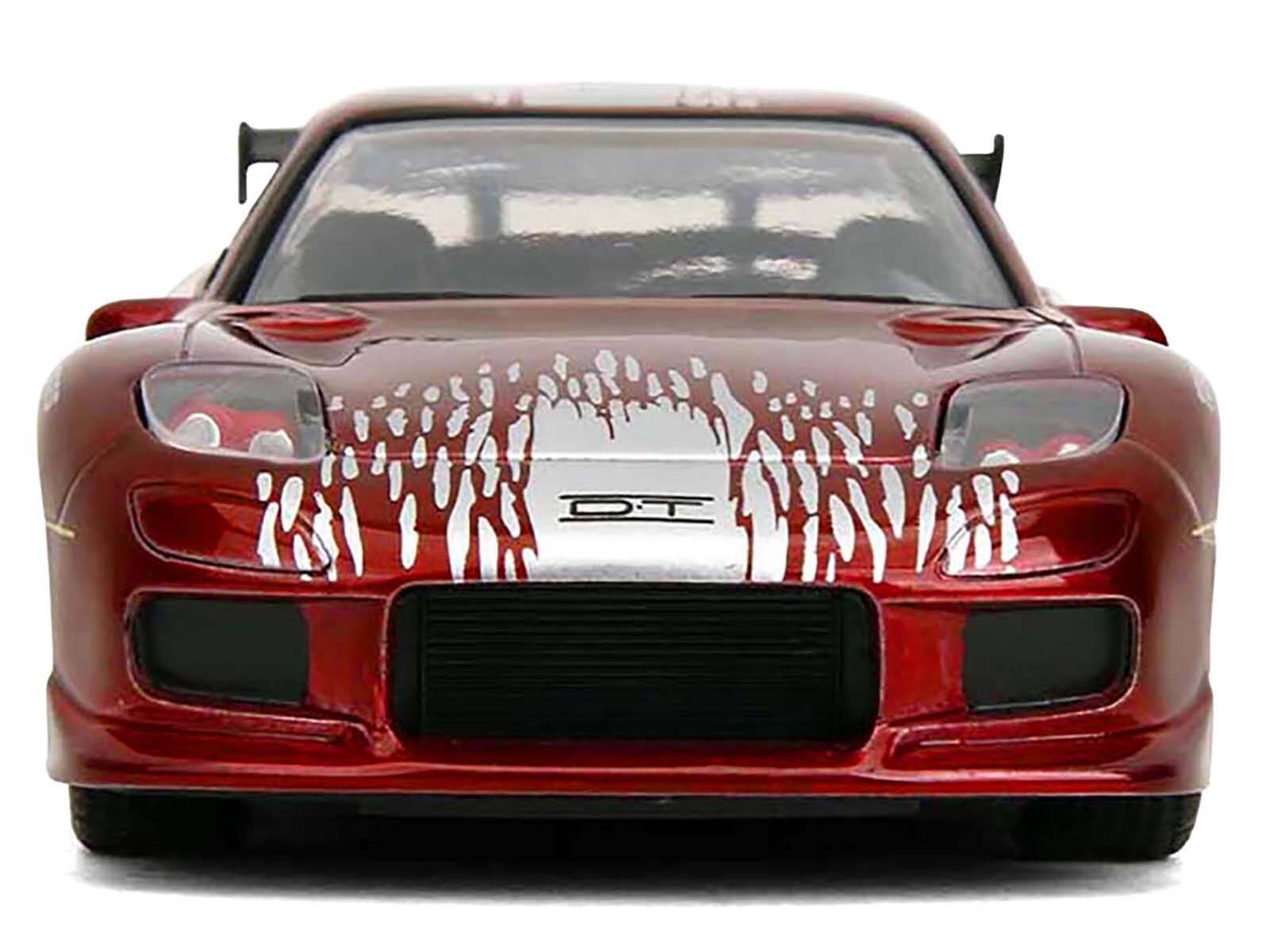 Alt View 5. Jada - Dom's Mazda RX-7 Candy Red with Graphics "25 Years of Fast & Furious" 1/32 Diecast Model Car by Jada.
