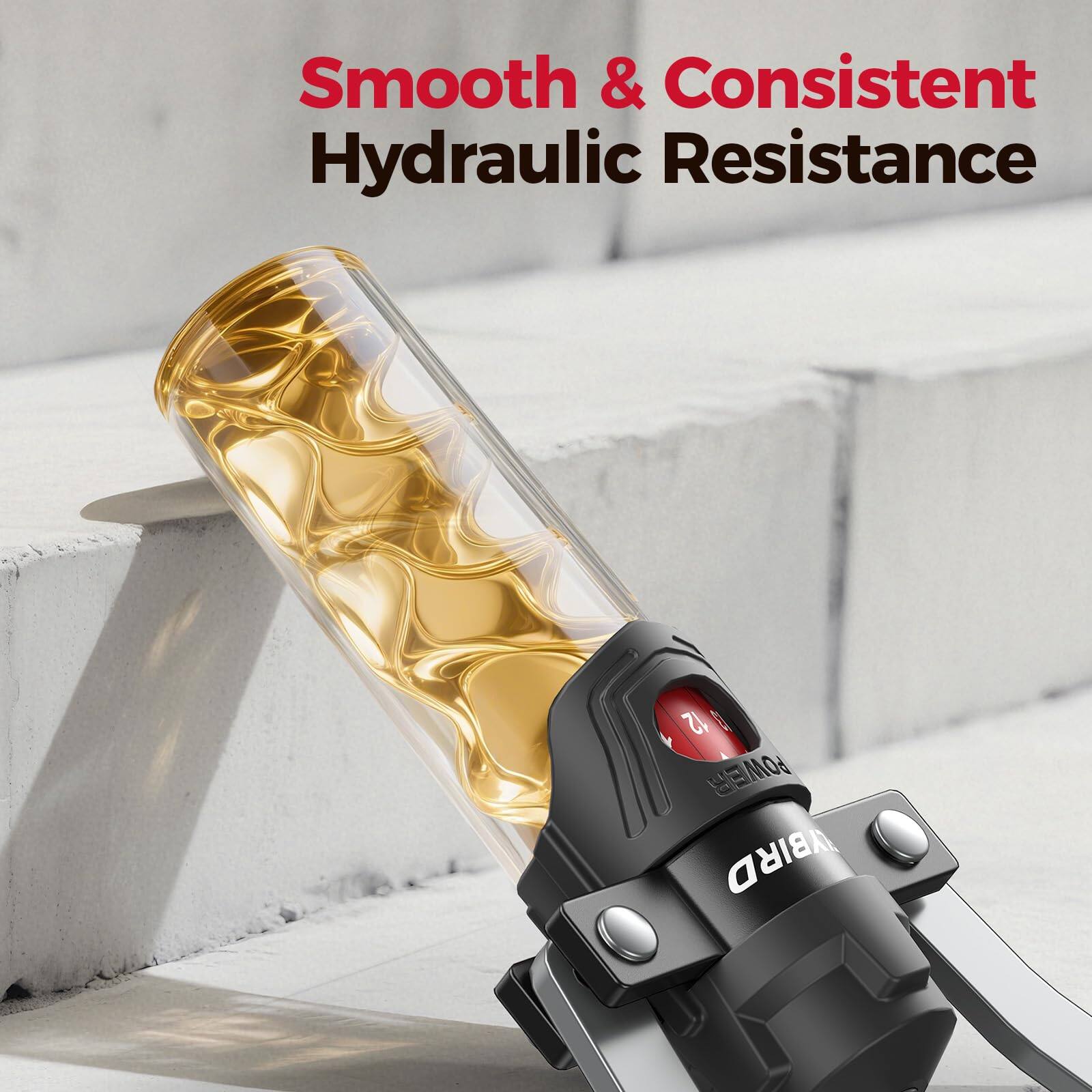 Smooth & Consistent Hydraulic Resistance