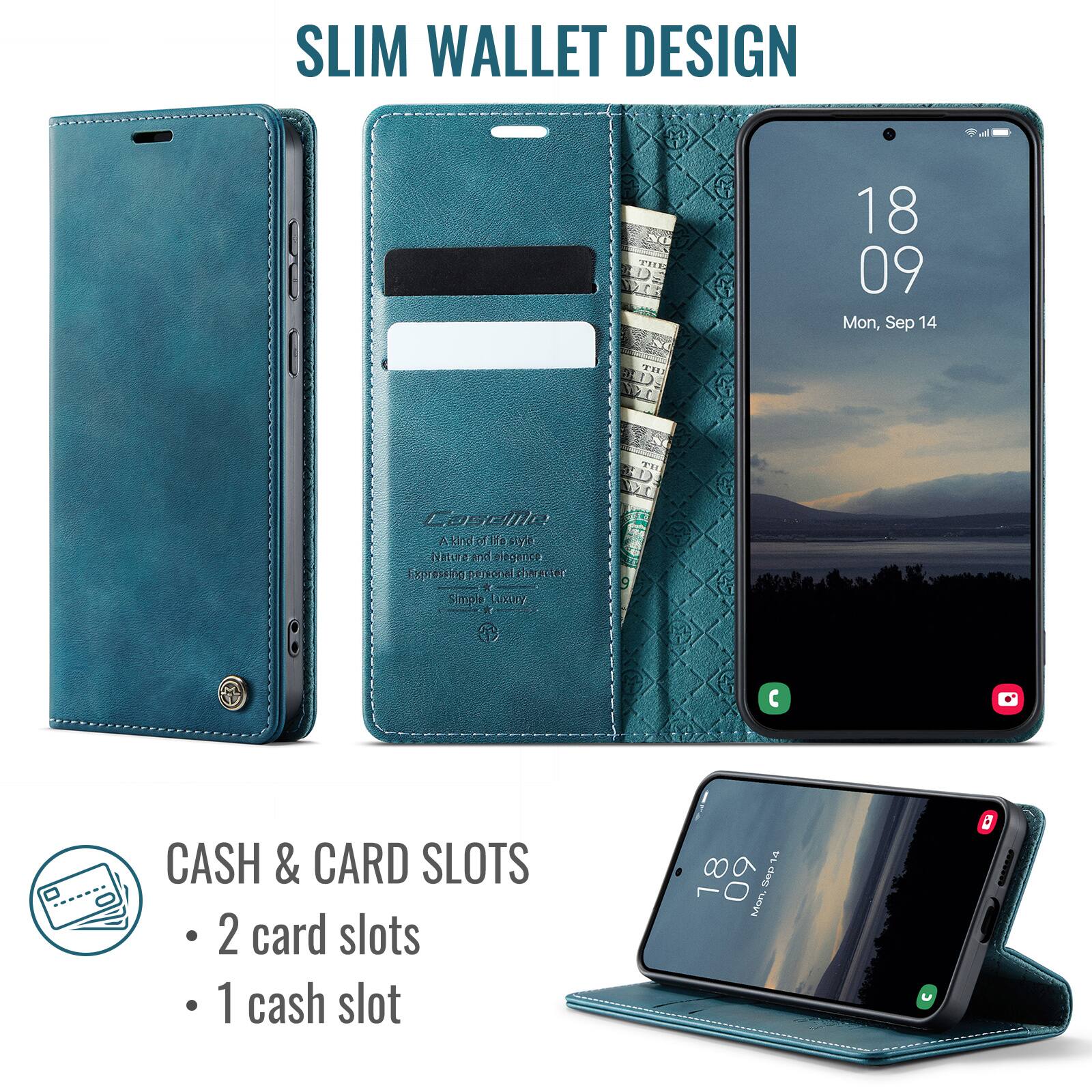 SLIM WALLET DESIGN

A kind of Mese NEura and elegance Expressing personal character Simple luxury

CASH & CARD SLOTS
- 2 card slots
- 1 cash slot