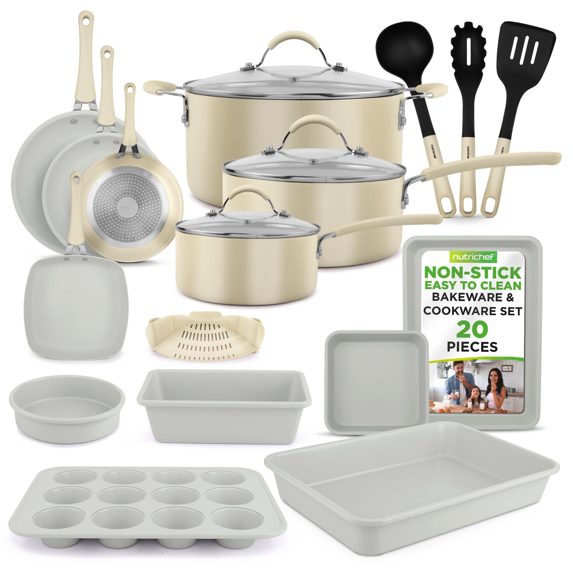 NutriChef - 20-Piece Non-Stick Bakeware and