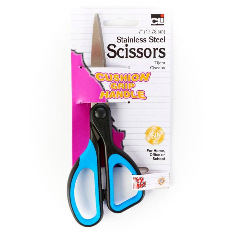 Charles Leonard - Cushion Grip Scissor, 7" Straight