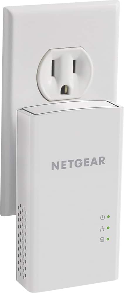 Angle. NETGEAR - Powerline AC1200 Gigabit Ethernet Adapter (2-pack) - White.