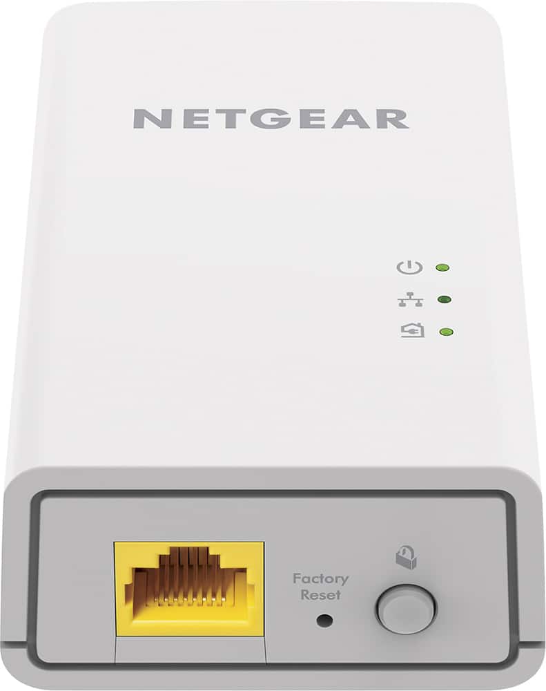 Alt View 12. NETGEAR - Powerline AC1200 Gigabit Ethernet Adapter (2-pack) - White.
