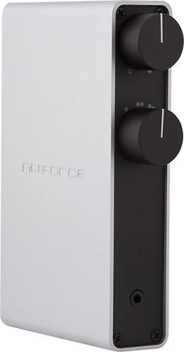 Angle Standard. NuForce - Icon-2 Integrated Desktop Amplifier - Silver.