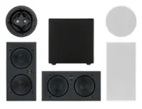 Sonance - MAG5.1 PREMIUM - Mag Series  5.1-Ch. Premium 6-1/2" In-Wall Surround Sound Speaker System with Wireless Subwoofer (Each) - Paintable White - Front_Zoom