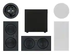 Sonance - MAG5.1 PREMIUM - Mag Series 5.1-Ch. Premium 6-1/2" Surround Sound In Wall Speaker System with Wireless Subwoofer (Each) - Paintable White - Front_Zoom