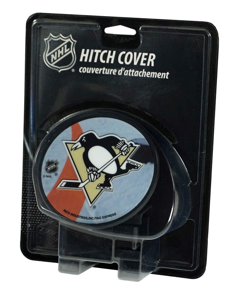 Rico Industries - Pittsburgh Penguins NHL Plastic Trailer Hitch Cover for 2" receiver insert - Multi