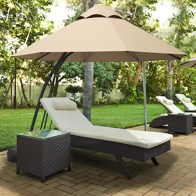 gymax 11ft patio offset hanging cantilever umbrella 360 degree tilt Outsunny 11' with 360 Rotation & UPF 50 Protection And it has a dual top design with a functional wind vent on the top for air circulation Gymax 11ft Patio Cantilever Hand