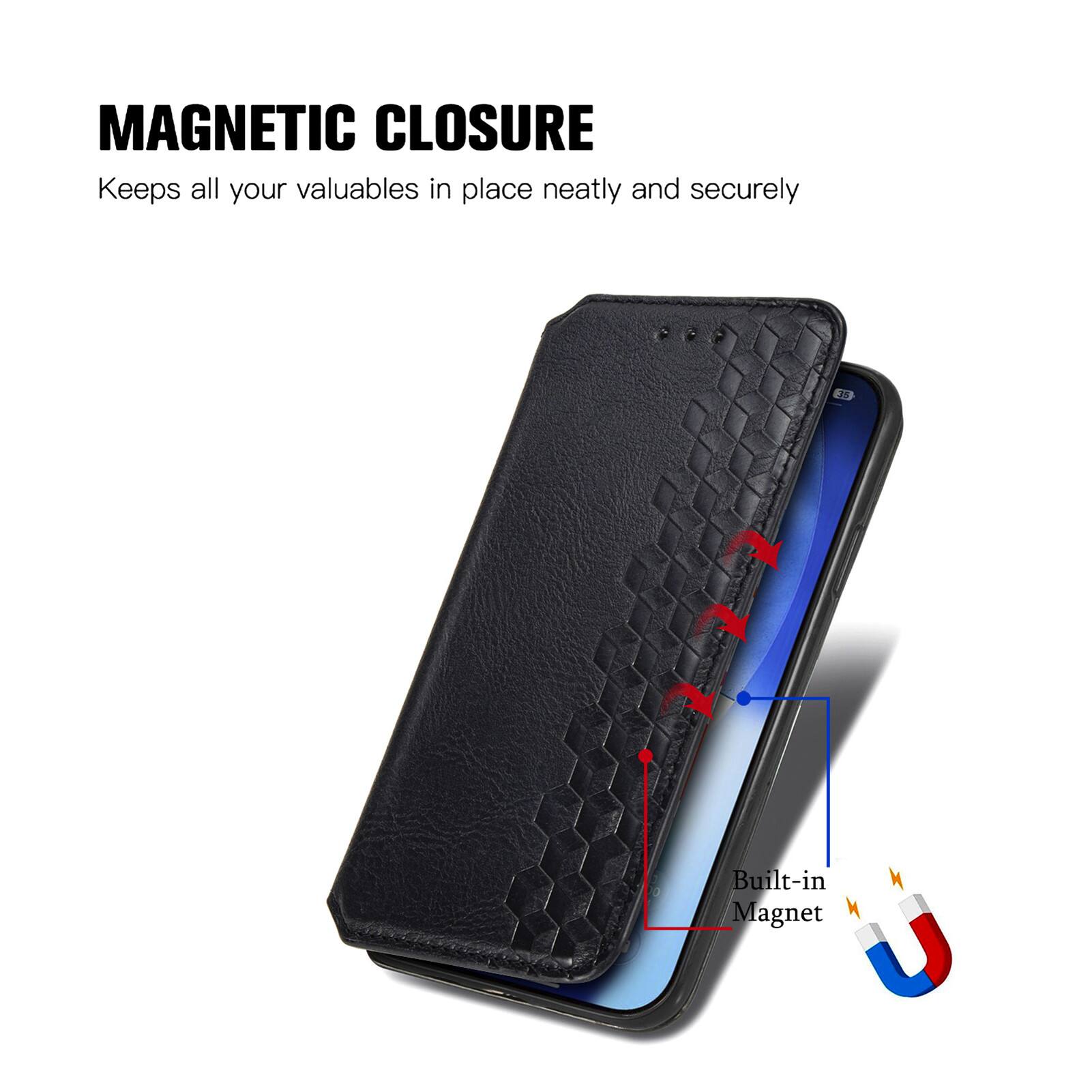 MAGNETIC CLOSURE  
Keeps all your valuables in place neatly and securely  
15 Built-in Magnet