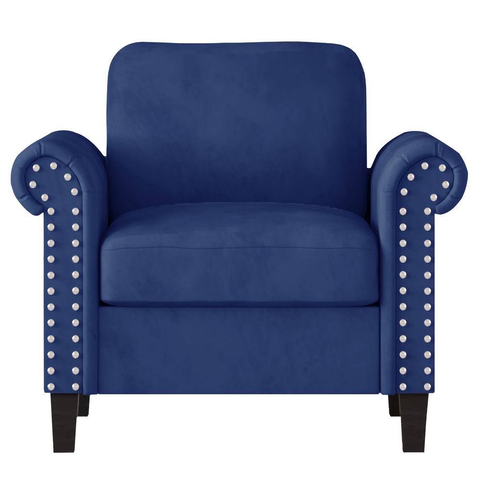 Alt View 1. New Classic Furniture - Alani Accent Chair-Deep Blue - Blue.