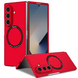 Dteck - for Samsung Galaxy Z Fold8 Ultra Case,Slim Matte PC Phone Cover,Mag Safe Compatible,Magnetic Folding Shockproof Cover - Red