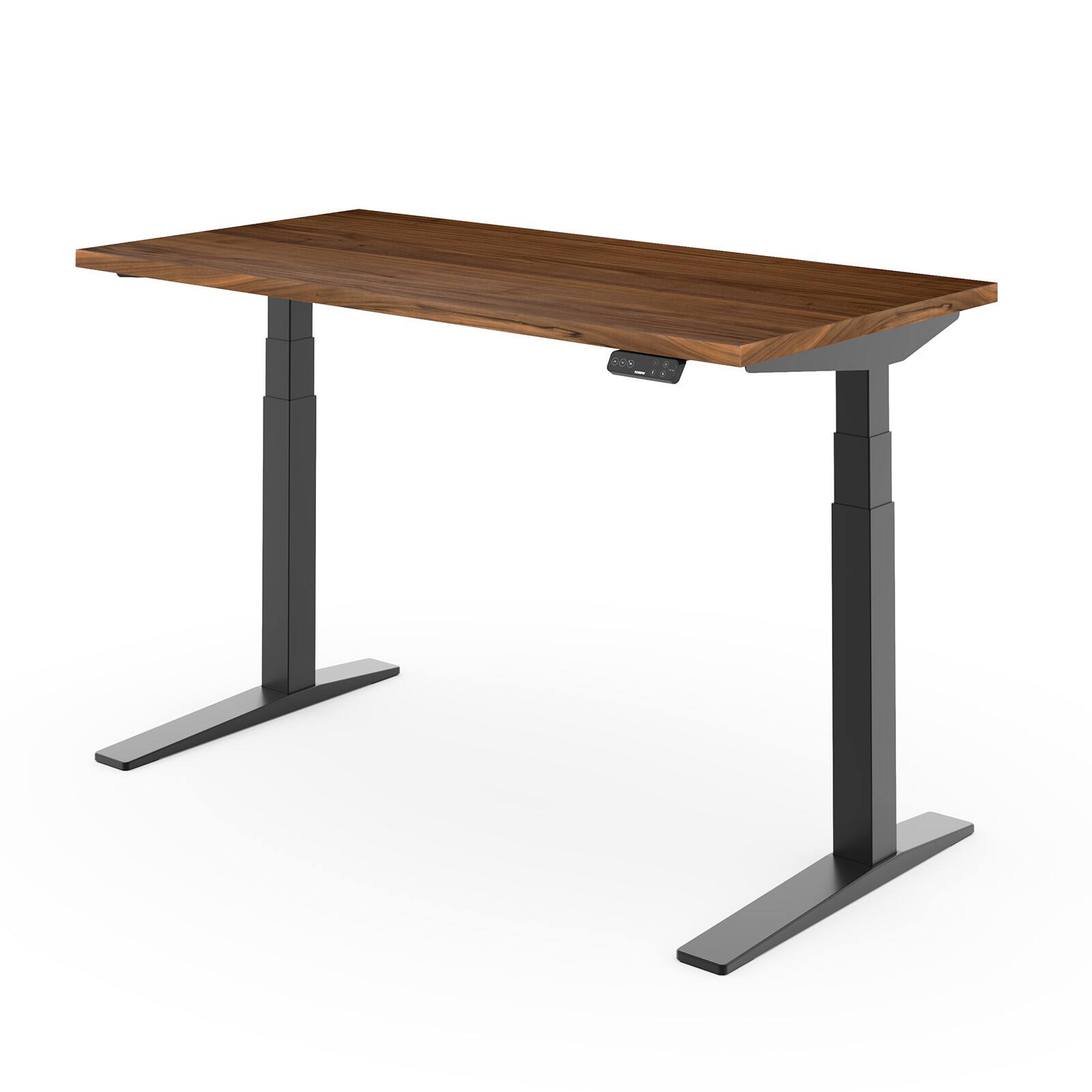 Alt View 5. FlexiSpot - FlexiSpot E7Pro 55''W Electric Adjustable Standing Desk, Black Walnut/Black - Walnut.