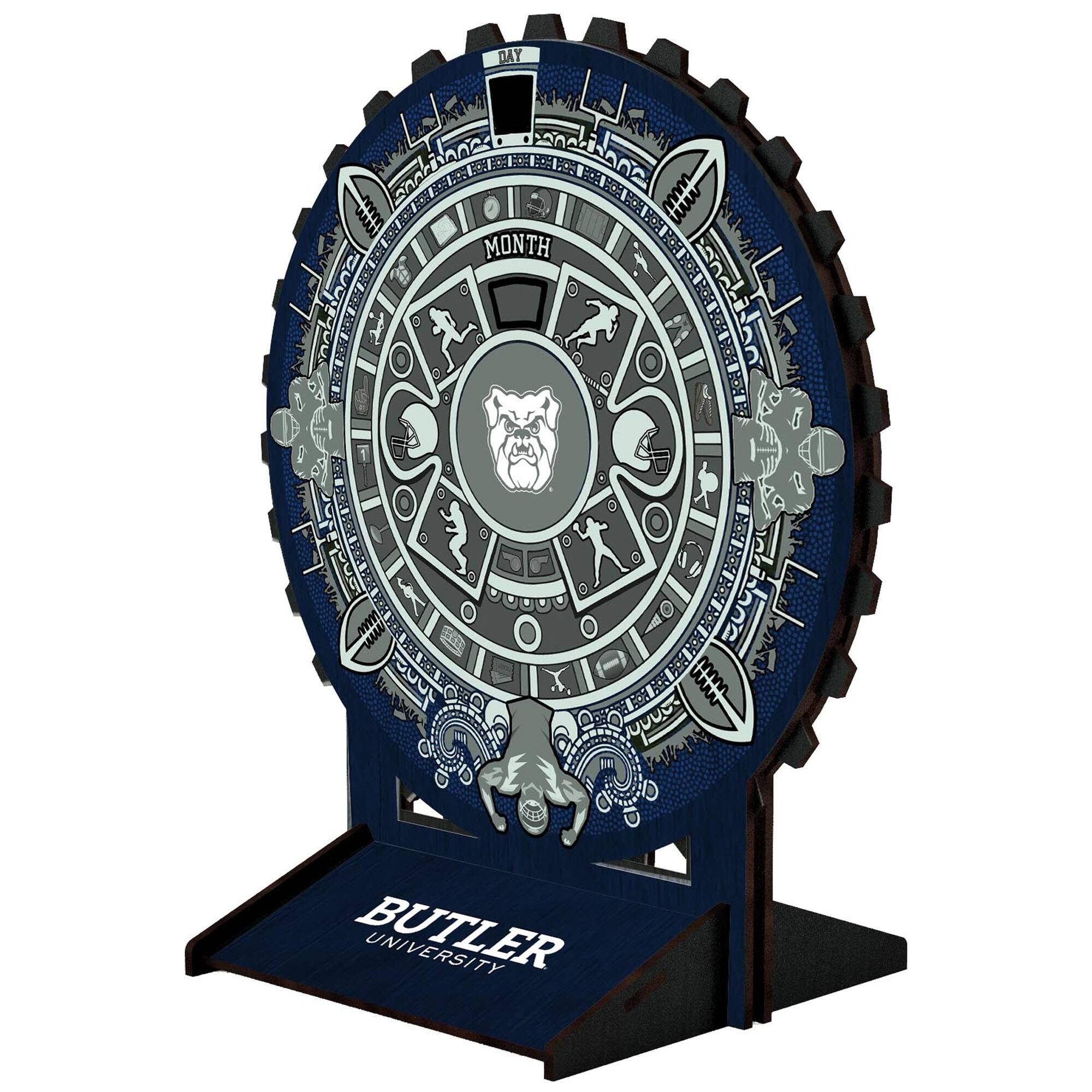 Fan Creations - Butler Bulldogs Aztec Circle Desk Calendar - Multicolor