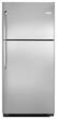 Frigidaire - 20.5 Cu. Ft. Top-Freezer Refrigerator - Stainless Steel - Larger Front