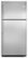 Front Standard. Frigidaire - 20.5 Cu. Ft. Top-Freezer Refrigerator - Stainless steel.