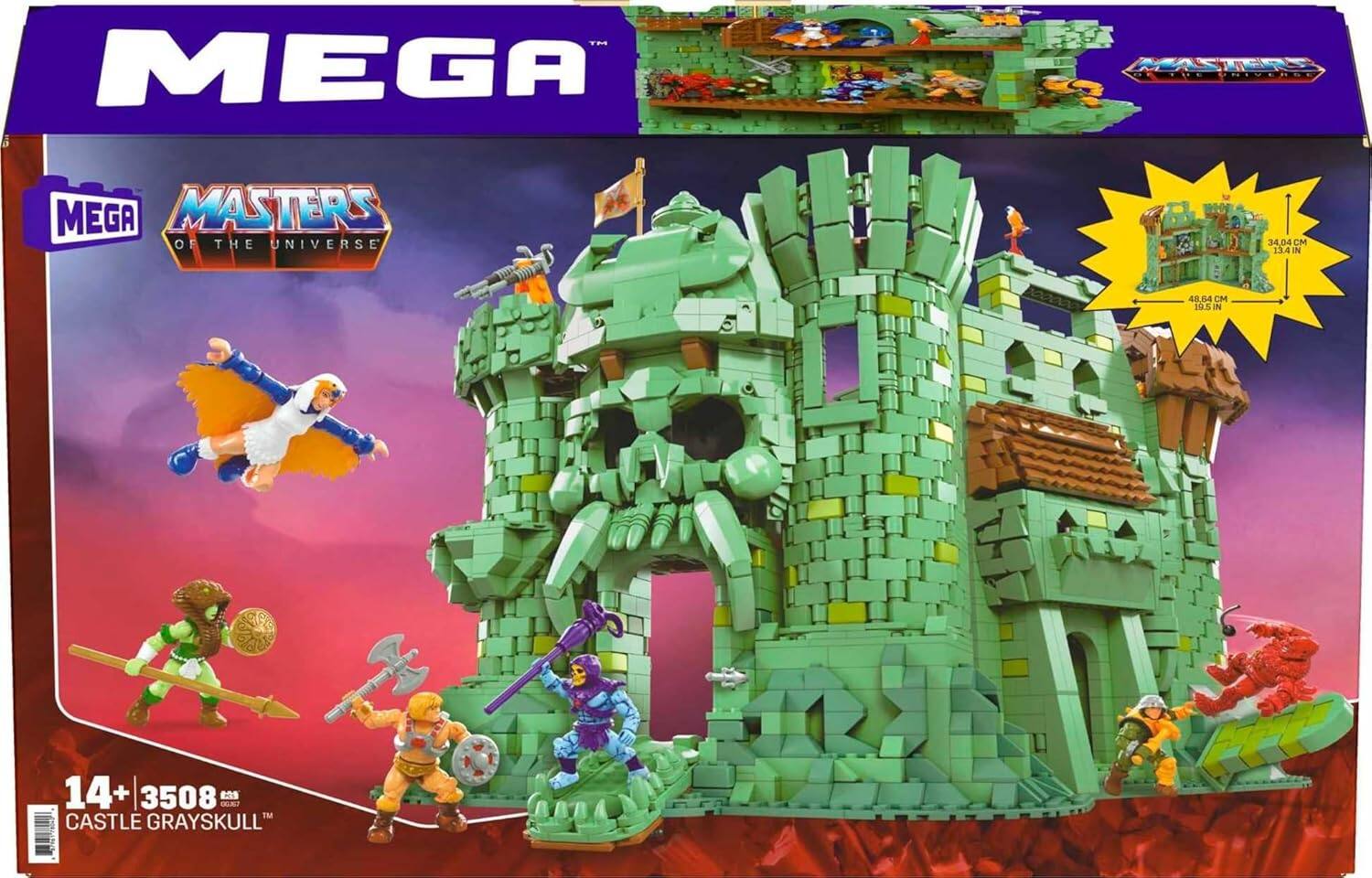 1m MEGA MASTERS OF THE UNIVERSE TAHZNA 14 4.04 13.4 IN 48.84 CM 19.5 IN 14+ I 3508 00.7 E2 TM CASTLE GRAYSKULL

MEGA
MASTERS OF THE UNIVERSE

14+ 3508
CASTLE GRAYSKULL™
