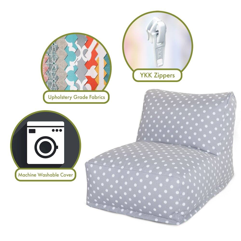 - Upholstery Grade Fabrics
- YKK Zippers
- Machine Washable Cover