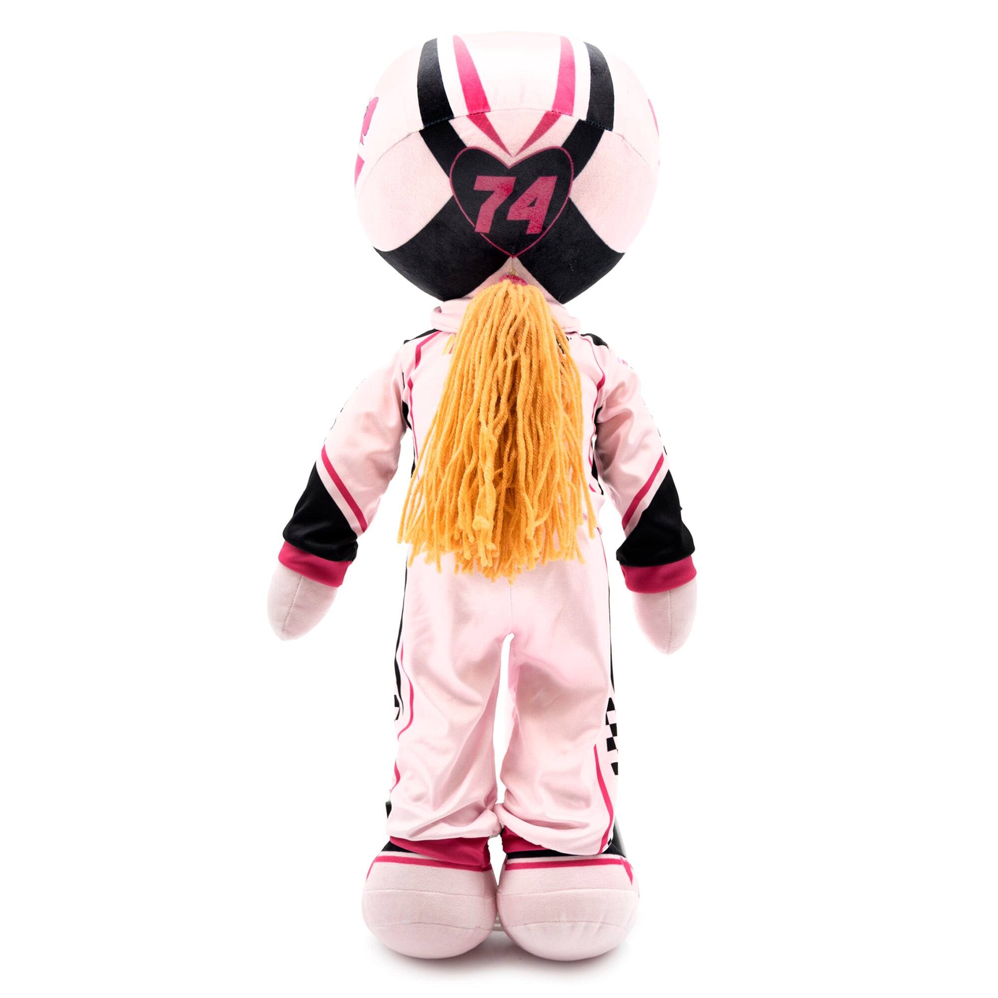 Alt View 1. Plushible - NASCAR Sophie 14" Speedster Racecar Driver Rag Doll - Pink.