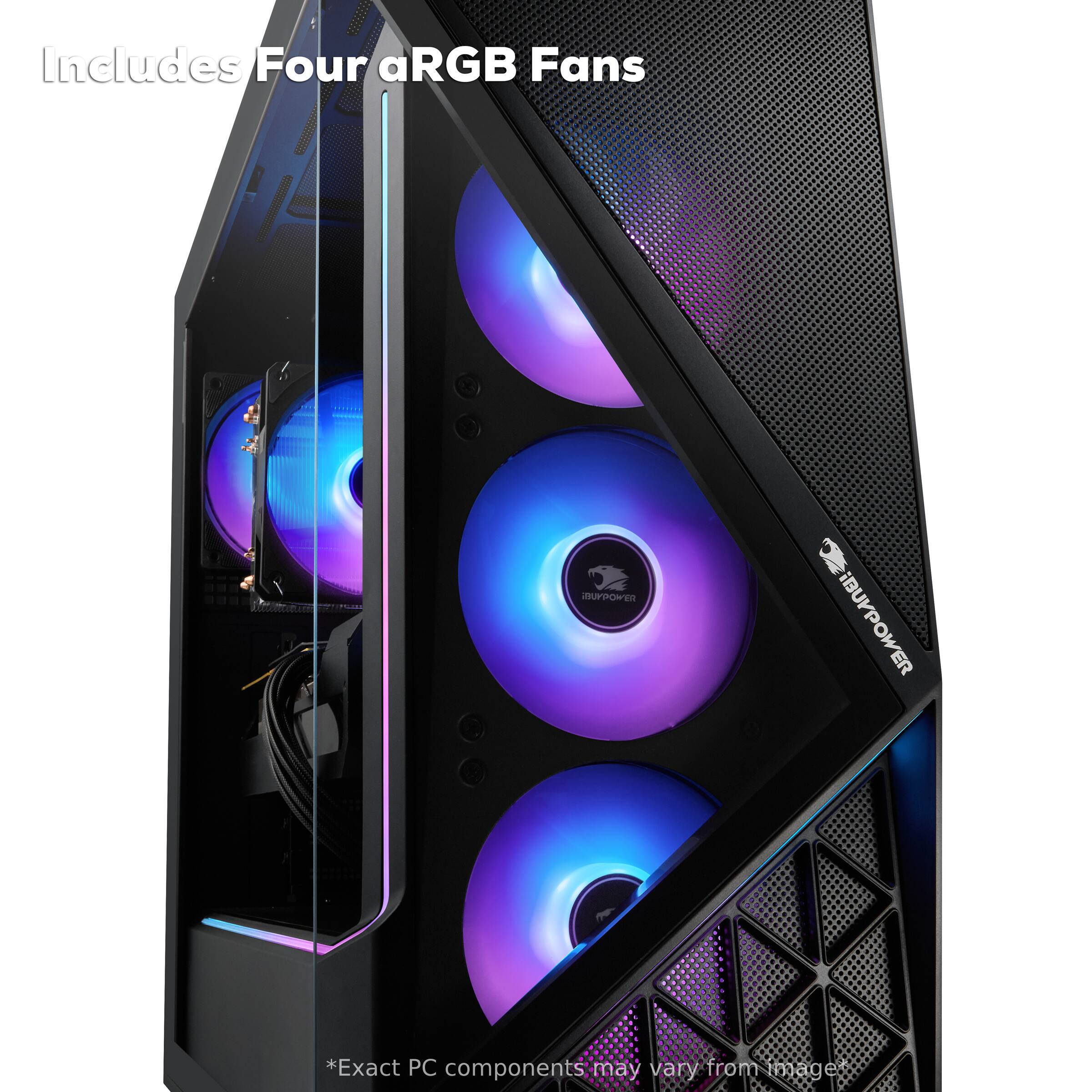Includes Four aRGB Fans  
*Exact PC components may vary from image