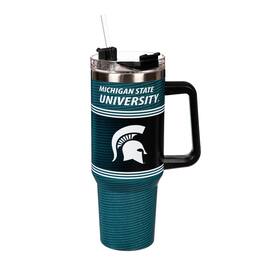 Evergreen Enterprises - Michigan State Spartans 40oz. Stainless Steel Canyon Cup with Straw - Multicolor