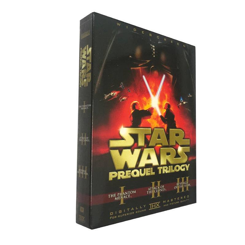 Front. Star Wars Prequel Trilogy 1-3 DVD.