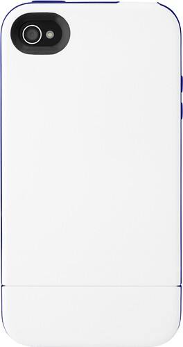 Front Standard. Incase - Pro Slider Case for Apple® iPhone® 4 and 4S - White/Cyber Blue.