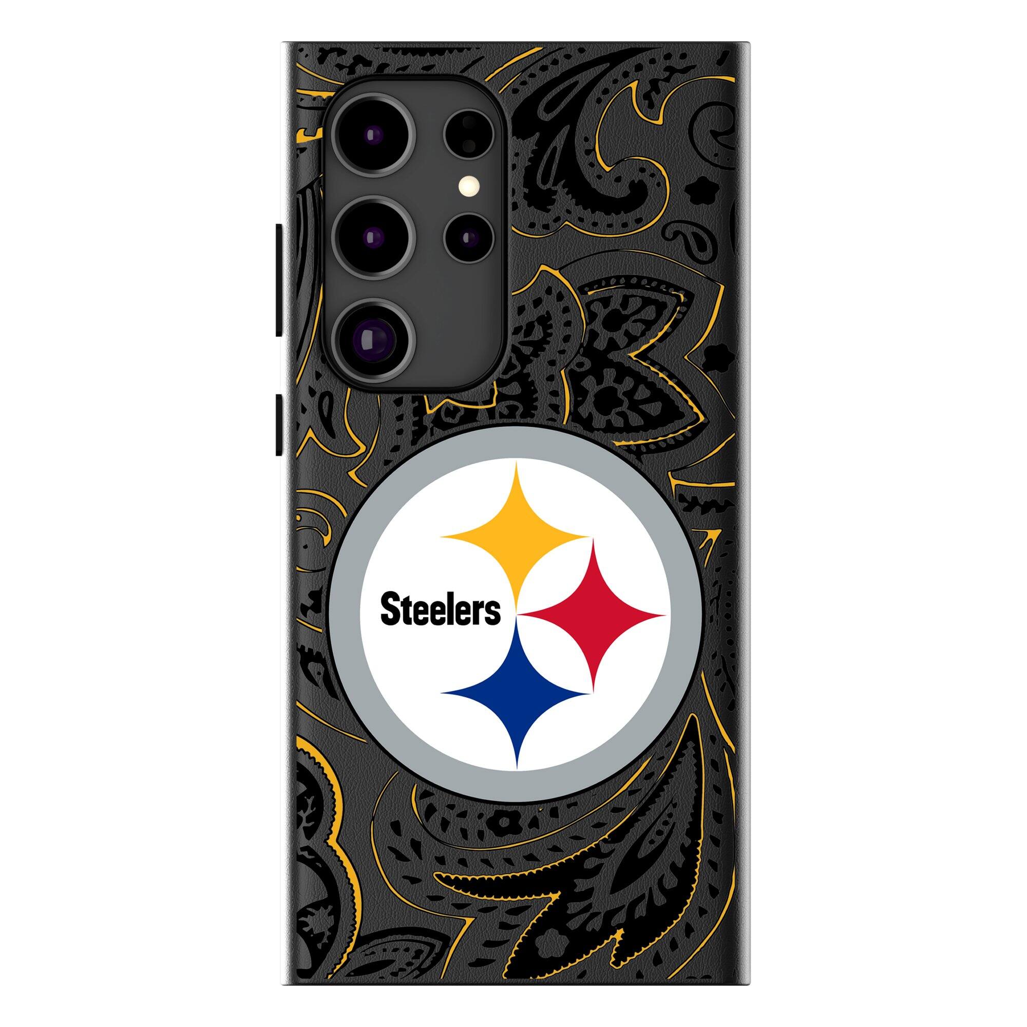 Keyscaper - NFL - Pittsburgh Steelers Paisley Galaxy Magnetic Bump Case - S24 Ultra - Black price history on PriceWatchPro