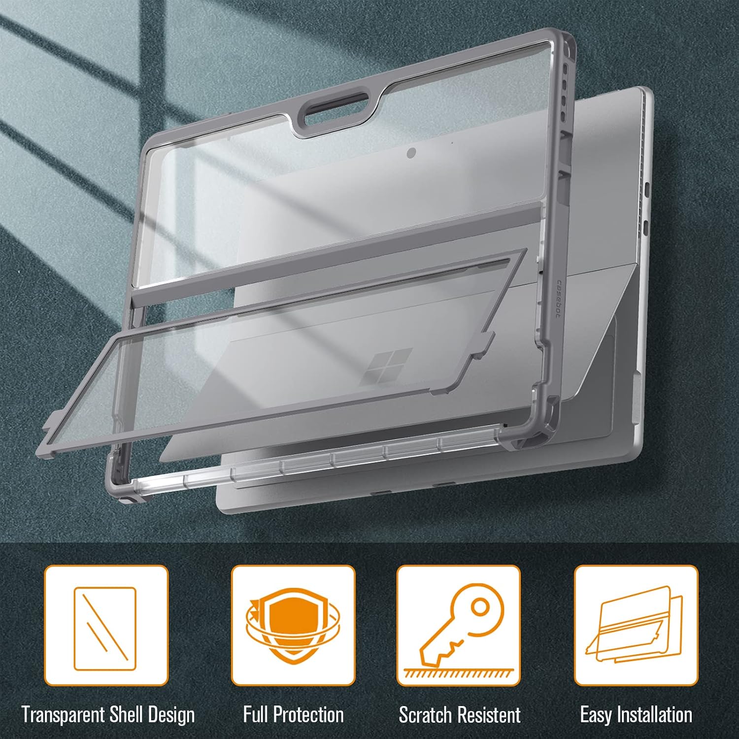 Transparent Shell Design  
Full Protection  
Scratch Resistant  
Easy Installation