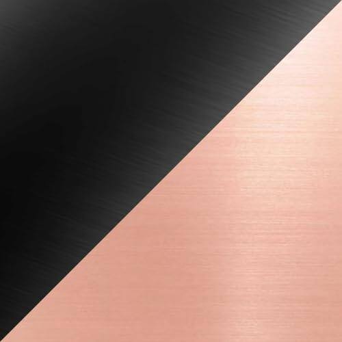 Rose Gold, Black-2.5"L x 2.5"W-2