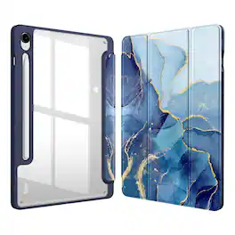 Kitcheniva - Transparent Back Cover Slim Case For Samsung Galaxy Tab S10 Lite / S10 FE - Ocean Marble