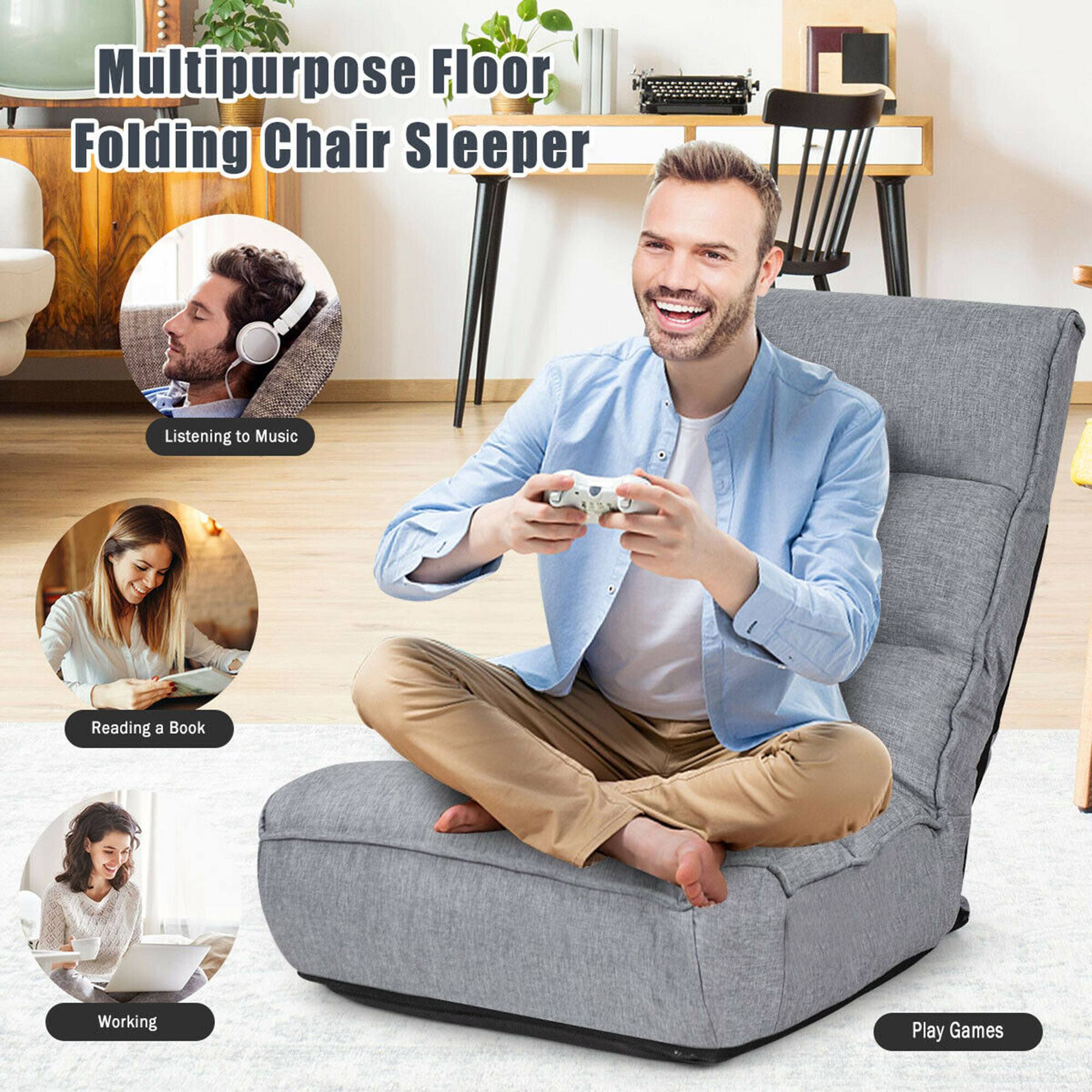 Multipurpose Floor Folding Chair Sleeper

- Listening to Music
- Reading a Book
- Working
- Play Games