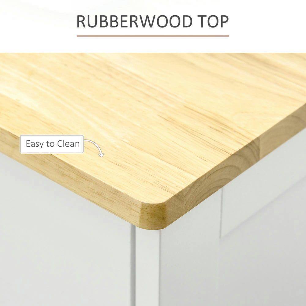 RUBBERWOOD TOP  
Easy to Clean