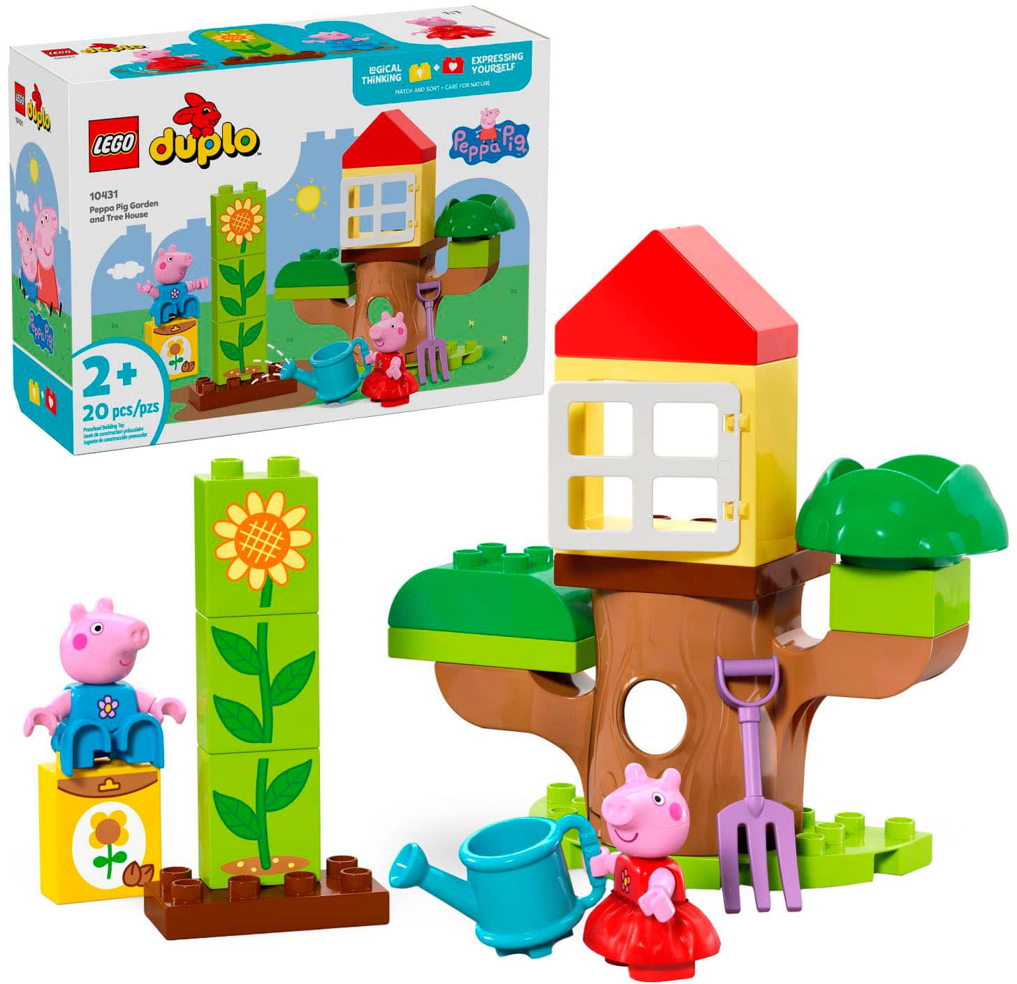 LEGO - DUPLO Peppa Pig Garden and Tree House Toddler Toy 10431 - Front_Zoom