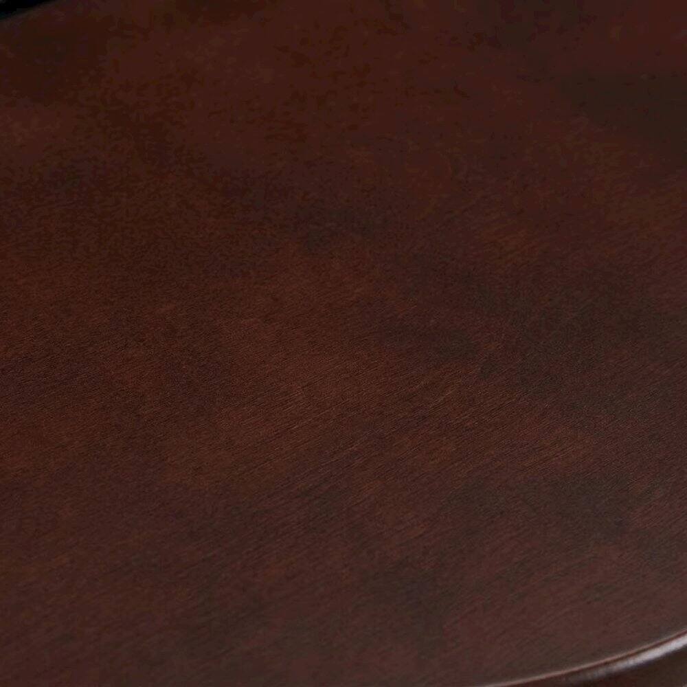 Left. FurniFact - Dark Espresso Solid Wood TV Tray Set – Folding Snack Tables with Stand - Espresso.