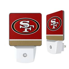 Keyscaper - San Francisco 49ers Stripe Design Nightlight 2-Pack - Multicolor