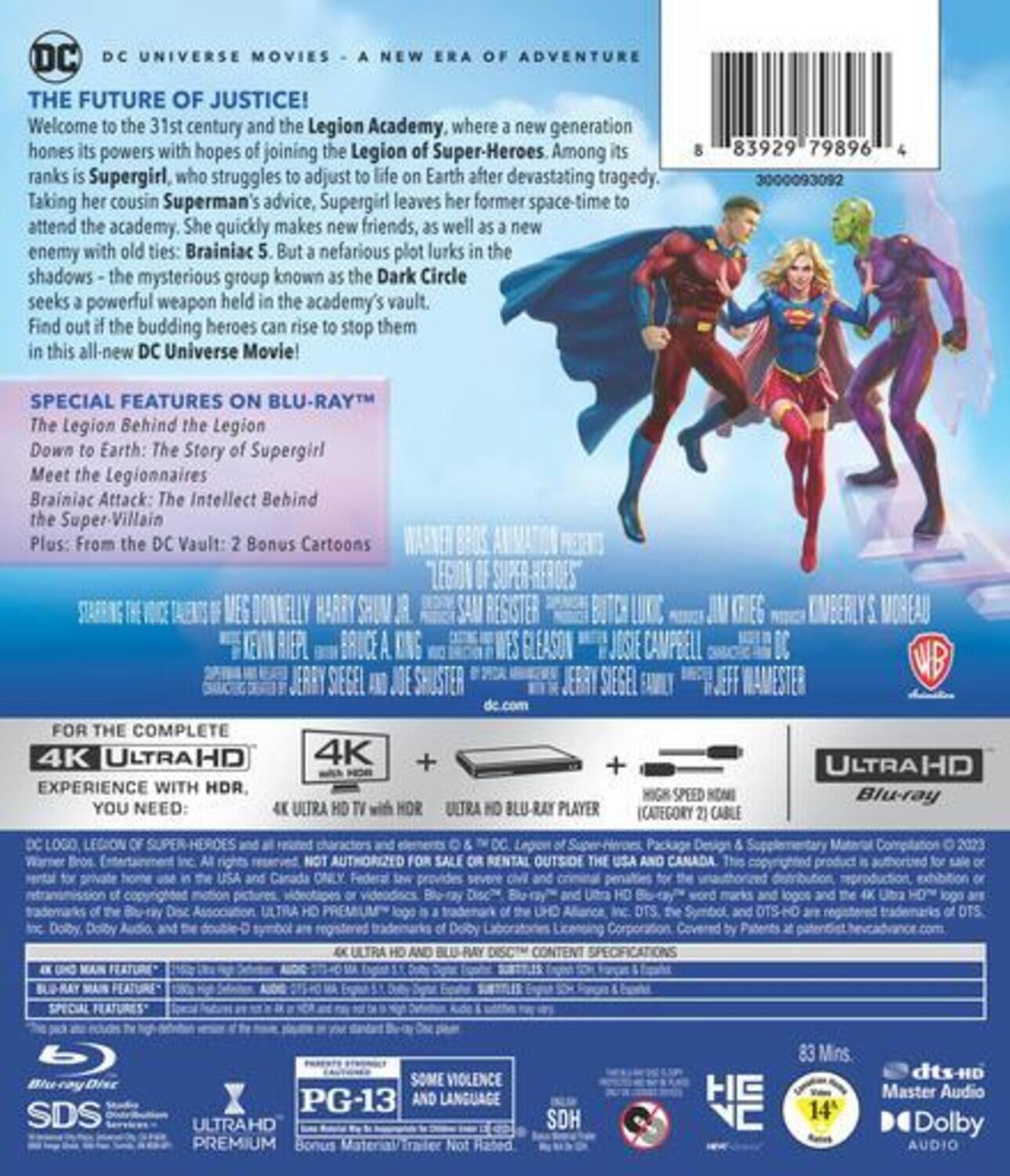 Alt View 1. Legion of Super-Heroes (DC)   - 4K Blu-Ray.