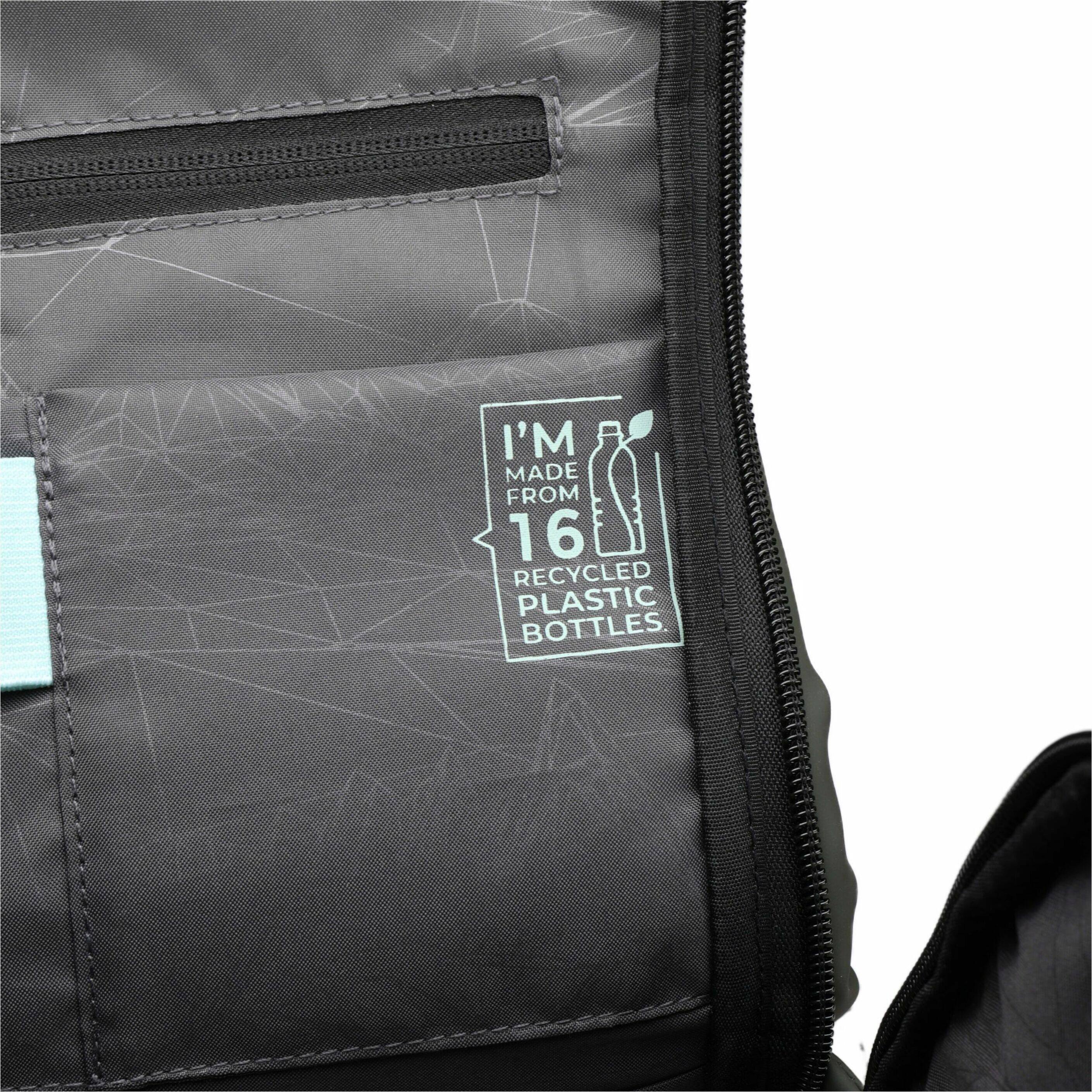 I'm made from 16 recycled plastic bottles.