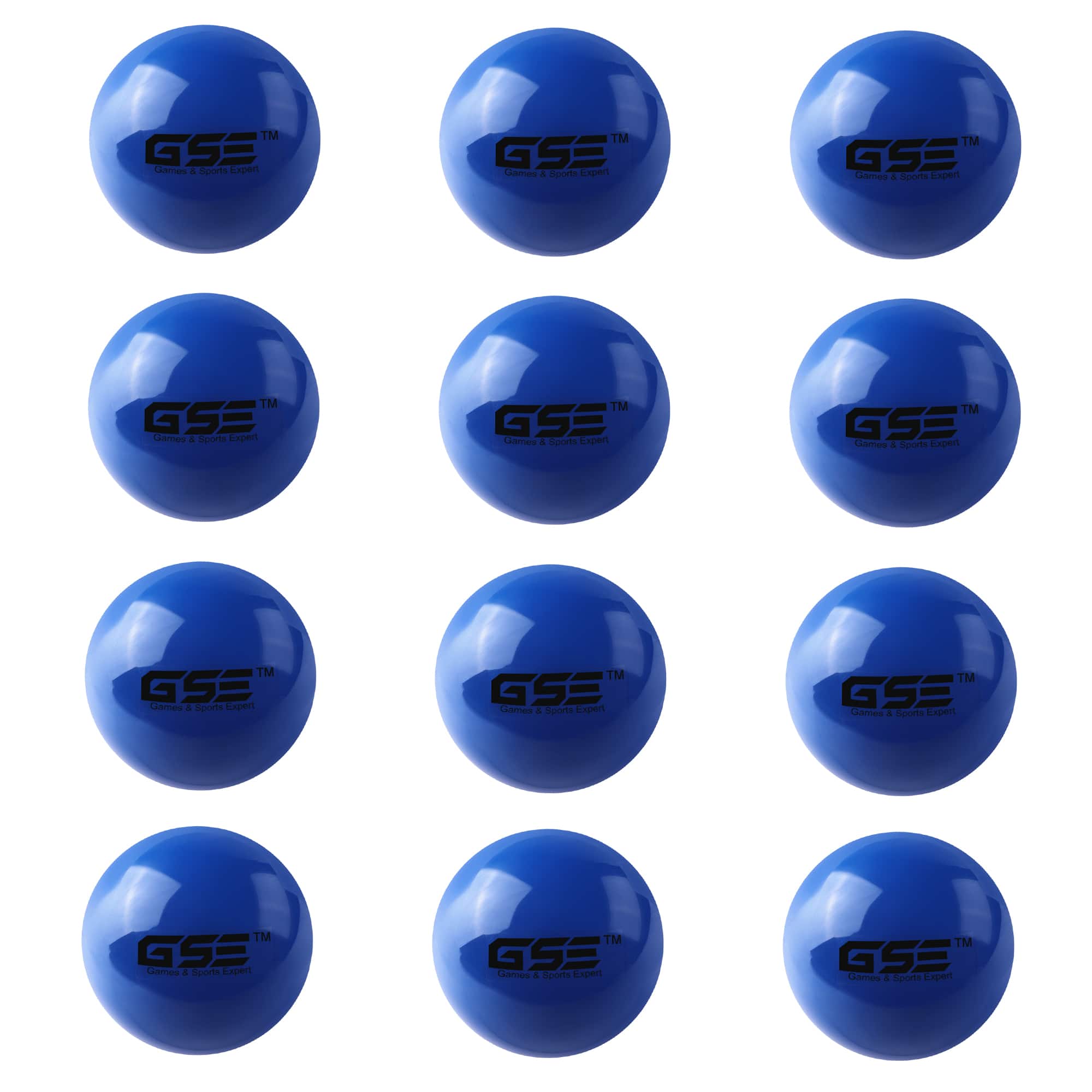 GSE Games & Sports Expert - 12-Pack 3" Weighted Baseballs,Weighted Softballs,Training Baseballs for All Skill Levels.(/18oz) - BLUE