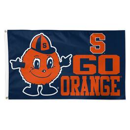 WinCraft - Syracuse Orange 3' x 5' Single-Sided Deluxe Mascot Flag - Multicolor