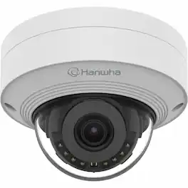 Samsung - Hanwha QNV-C8011R 5 Megapixel Network Camera - Color - Dome - 65.62 ft Infrared Night Vision - H.265, H.265M - White