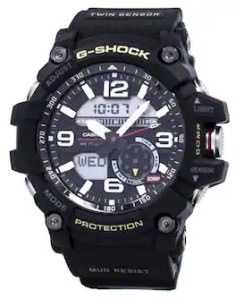 Casio - G-Shock MUDMASTER Twin Sensor GG-1000-1A GG1000-1A Men's Watch - Black