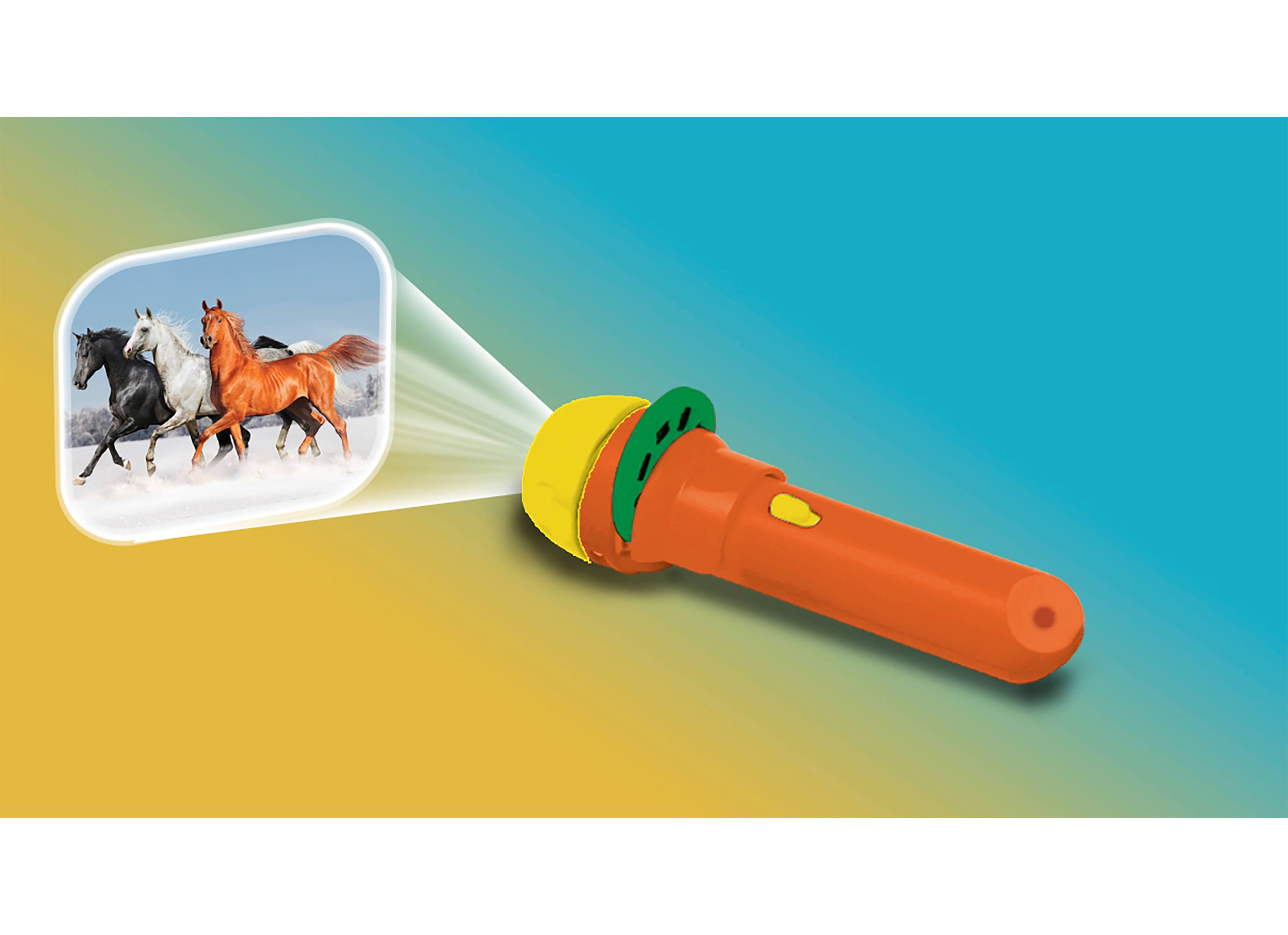 Angle. Brainstorm Limited - Brainstorm Toys - Horse Flashlight and Projector w/ 24 Horse Images.
