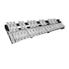 Front. VEVOR - 32 Note Glockenspiel Xylophone Bell Kit, Percussion Instrument with Mallets, Drum Sticks and Carrying Bag, Professional - Silver.
