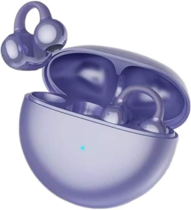 SKRAN - Wireless Earbuds- Hi-FEC Stereo Sound, Cloud-Like Comfort Fit, No Sound Leakage & Metallic Electroplating Design - Purple