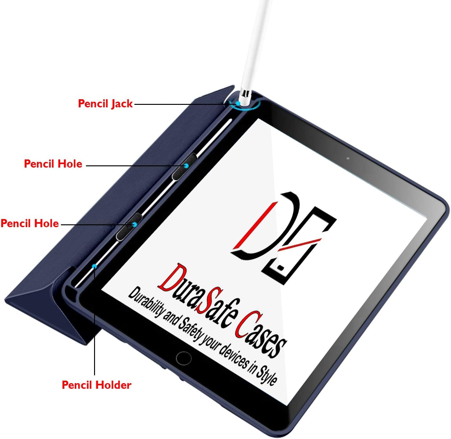 Pencil Jack  
Pencil Hole  
Pencil Hole  
Durability DuraSafe DE  
Safety your Cases devices in Style  
Pencil Holder