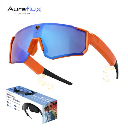 Auraflux Live Smart. Wireless Sport Glasses - 1 - - - 6 1 - - - - - d - - - Sport - - aen I lasses Wireless T2S - 7 You Smart LOOKS Good on